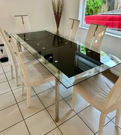 Glass Table For 8 ( Chairs are Free )