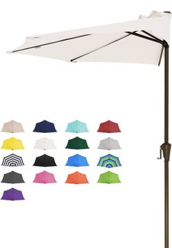 9ft half patio umbrella