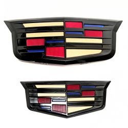 Cadillac Emblem Front And Rear