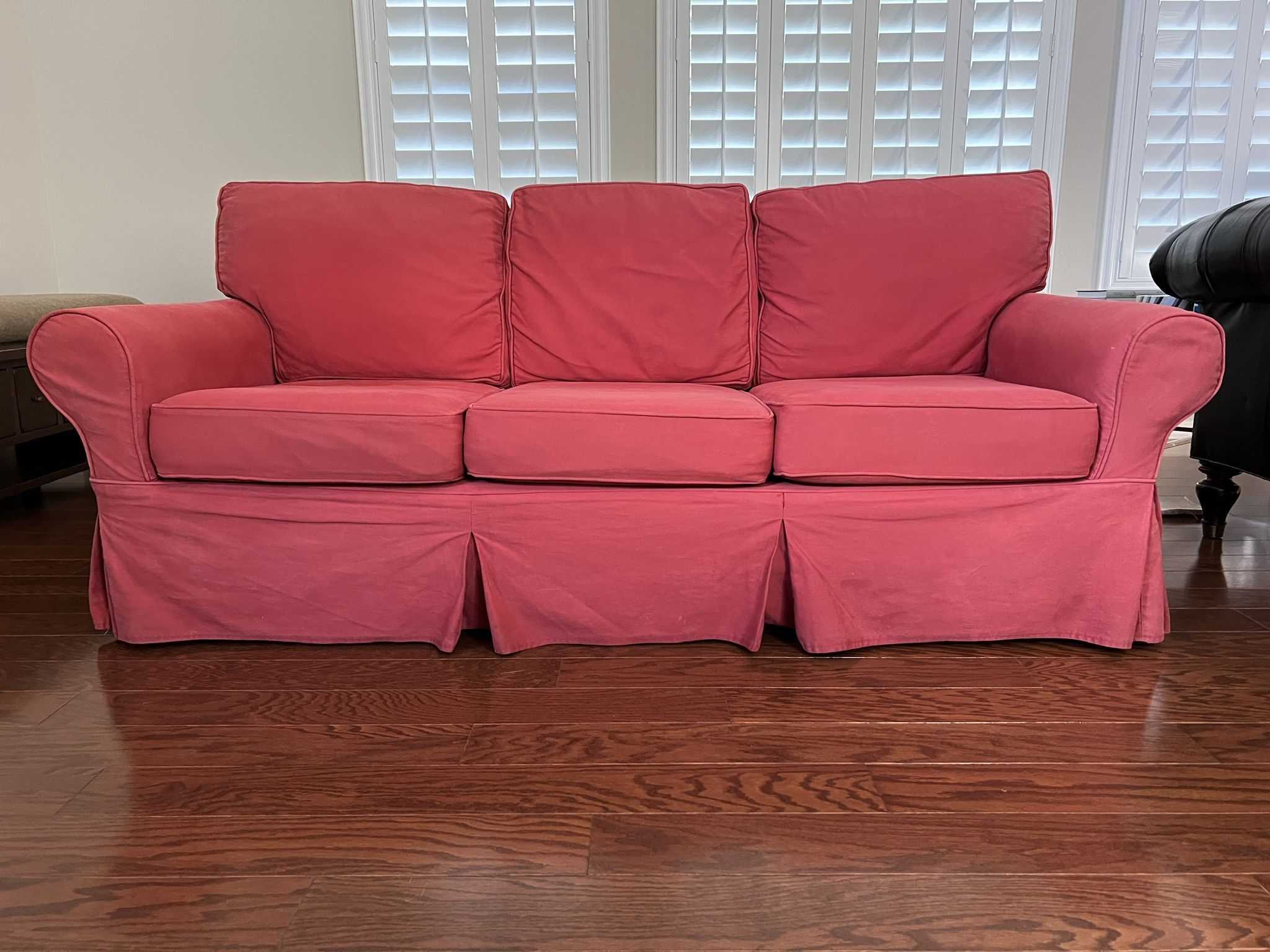 Pottery Barn PB Basic Sofa - WHITE with Slipcover
