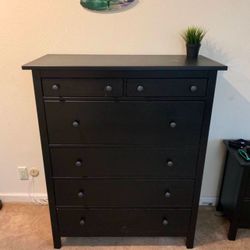 black 6 drawer dresser IKEA