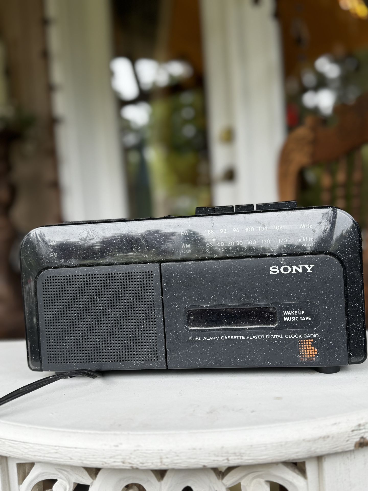 1978 Sony Alarm Clock Radio Cassette Player
