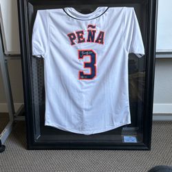 Jeremy Pens Autograph Jersey With Licensed Display Case