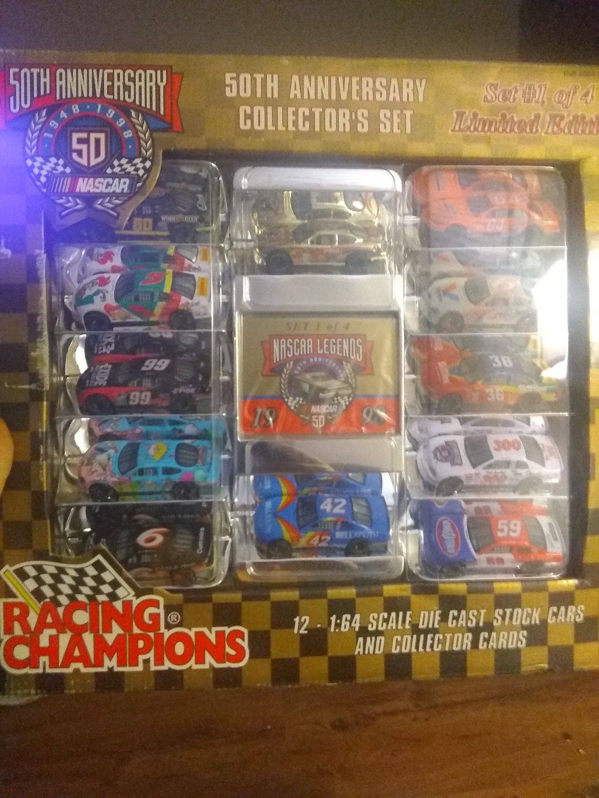 Nascar 50th Anniversary Collector Set 12 1/64 cars Set #1