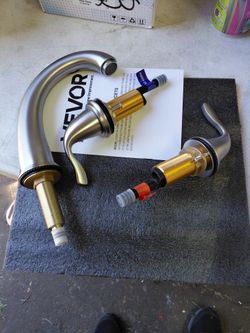 Vevor deck mount Roman Bathtub Faucet In Brushed nickel