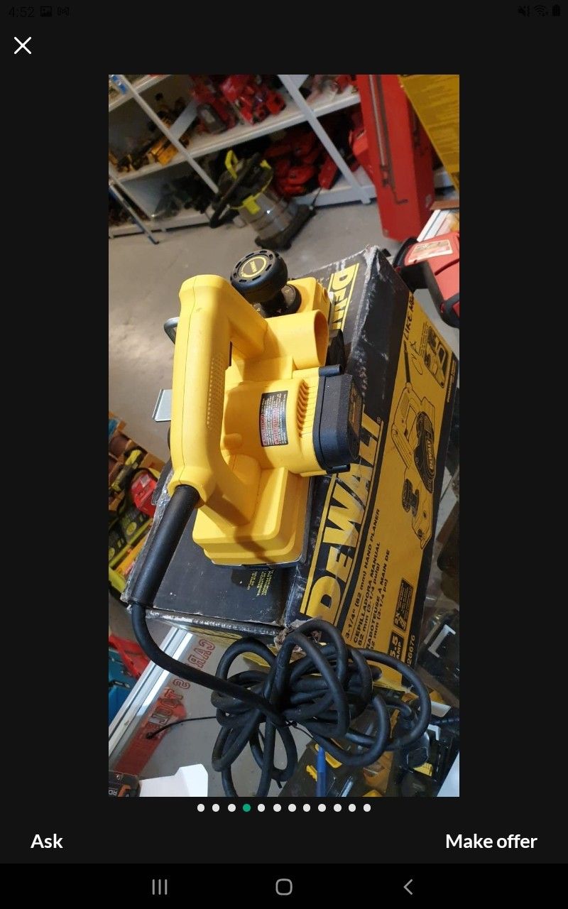 DEWALT ELECTRIC HAND PLANER 3-1/4"
