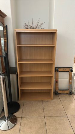 Wooden bookshelf