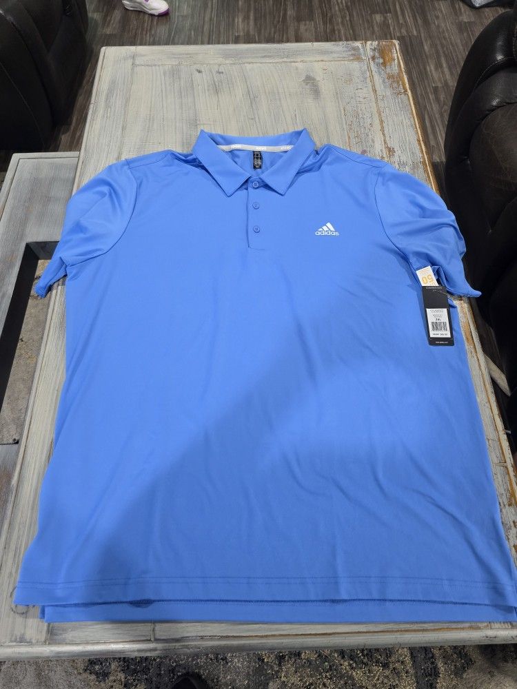 Adidas Golf Men's Ultimate Solid Polo Golf Shirt 2XL ADvs20r772 New $65