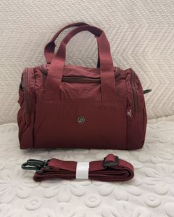 Lightweight Water-Resistant Parachute Fabric Handbag & Crossbody Gym Bag