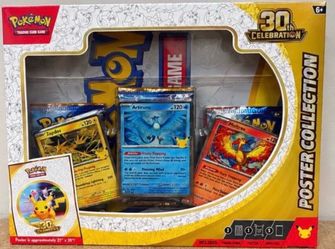 Pokemon 30th Anniversary Celebration Poster Collection Sealed Box & Sylveon EX