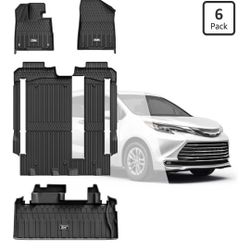 Floor Mats For Toyota Sienna 2021-2026 LE/XLE (8 Seat)