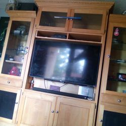 Customized Oak Hutch Piece