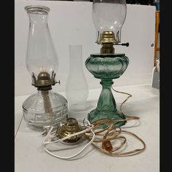 Vintage Oil Lamps Can Be Electric