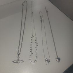 Vivienne Westwood Saturn Necklace + Extra Silver Jewelry
