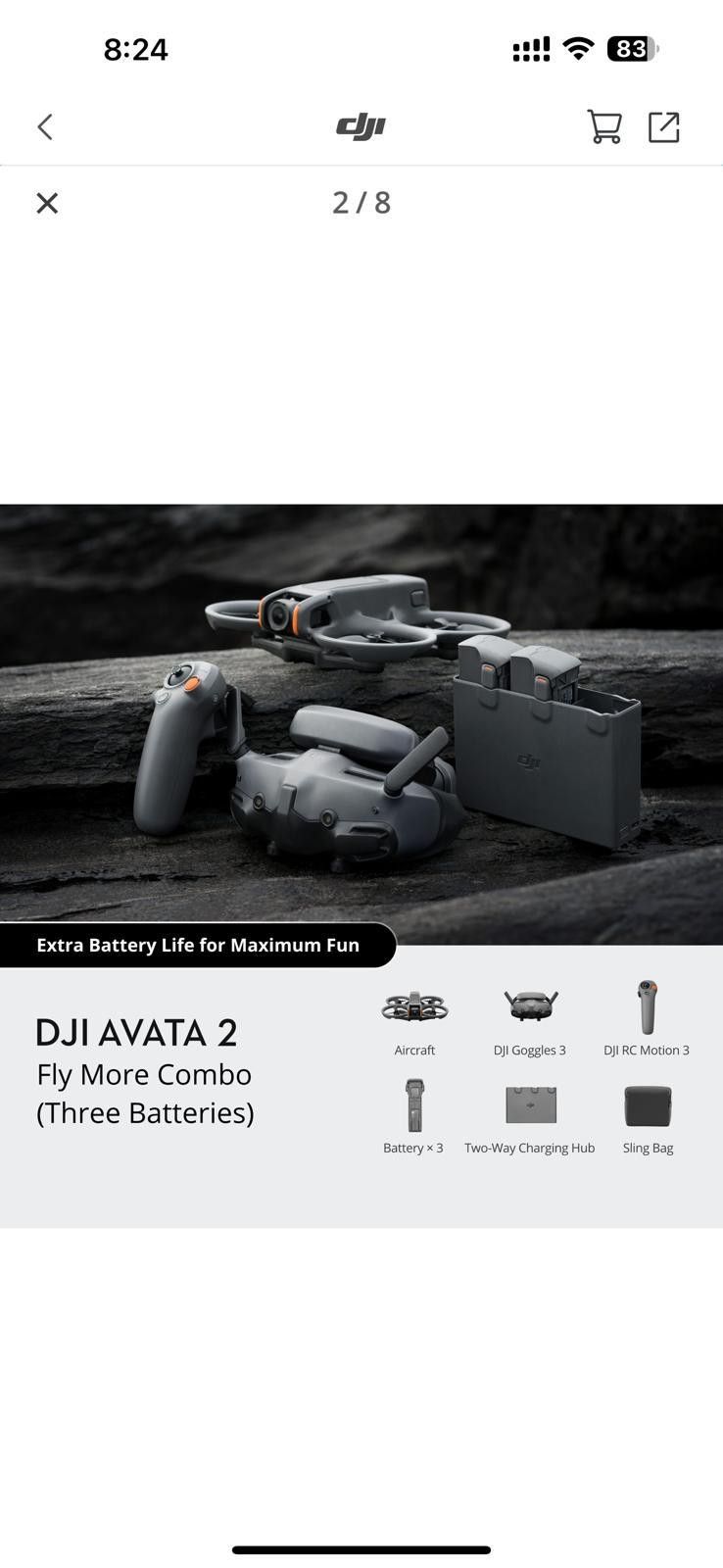DJI AVATA 2 Fly More Combo