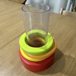 LOVEVERY MONTHS 9-10 RING STACKER TOY FROM THE EXPLORER PLAY KIT 