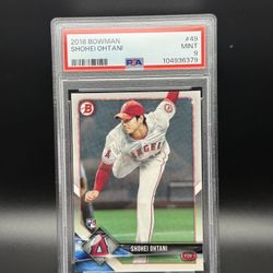 Shohei Ohtani 2018 Bowman PSA 9