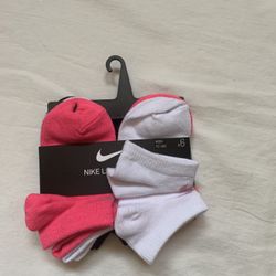 NIKE Young LIGHTWEIGHT Ankle Socks 7C-10C Girl's 6 Pc