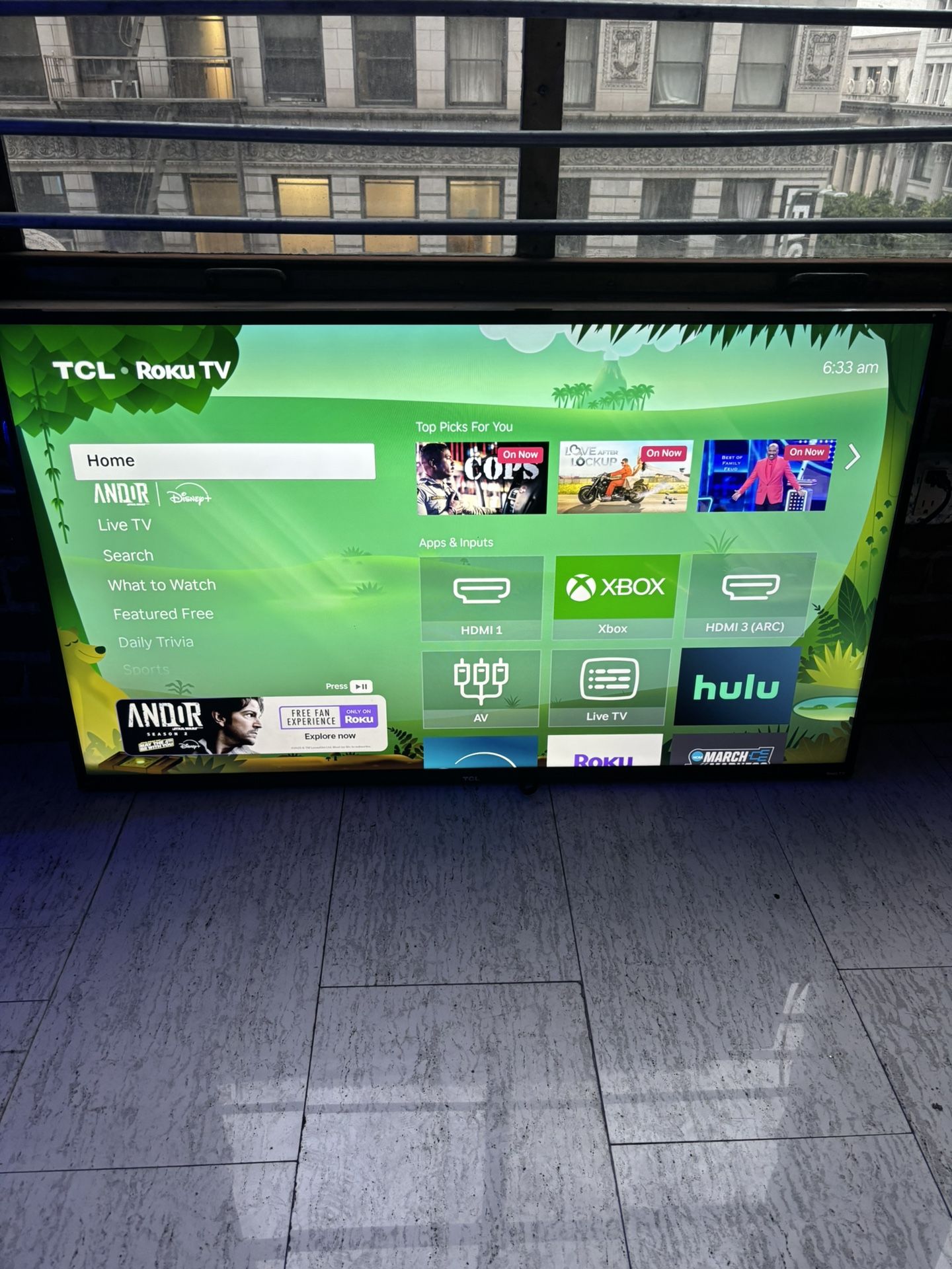 50 Inch TCL Smart Roku TV