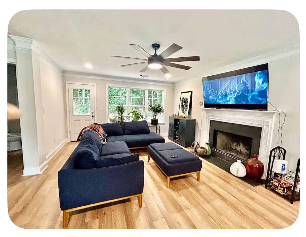 Luxury Blue Macy’s Sofa – $2,500 Original Value