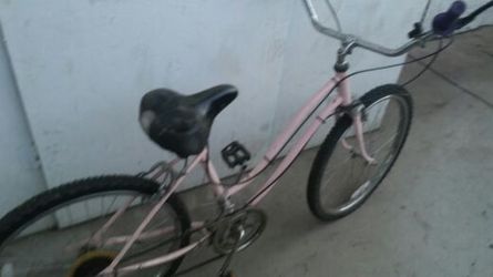 Pink beach cruiser