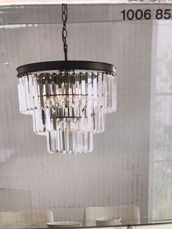 Home Decorations Collection North Falls 5-Light Chandelier NIab