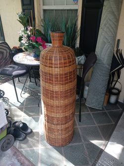 GORGEOUS 5FT WICKER HOME DECOR PC 20 FIRM PAID 129 PIER1