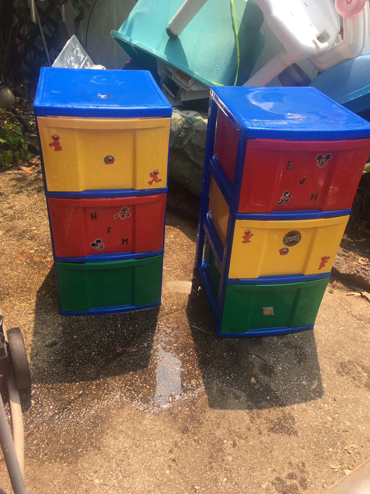 Set Of Two Large Storage Drawer Cabinets Both For $35 Farm