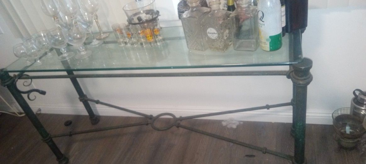 Console Glass Table