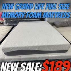 NEW GRAND LIFE FULL SIZE MEMORY FOAM MATTRESS
