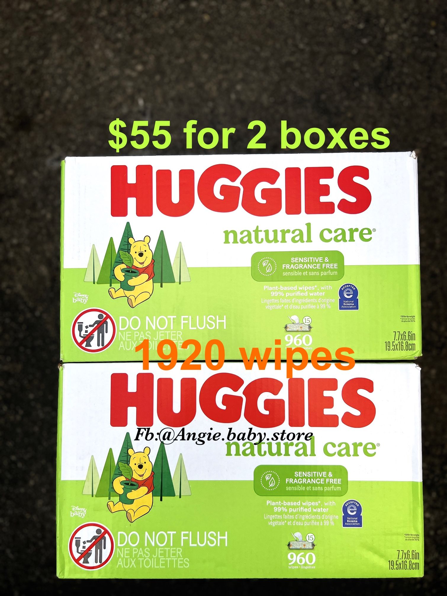 Huggies Natural Care Wipes Sensitive