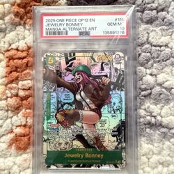 One Piece Tcg Jewelry Bonney Manga Psa 10