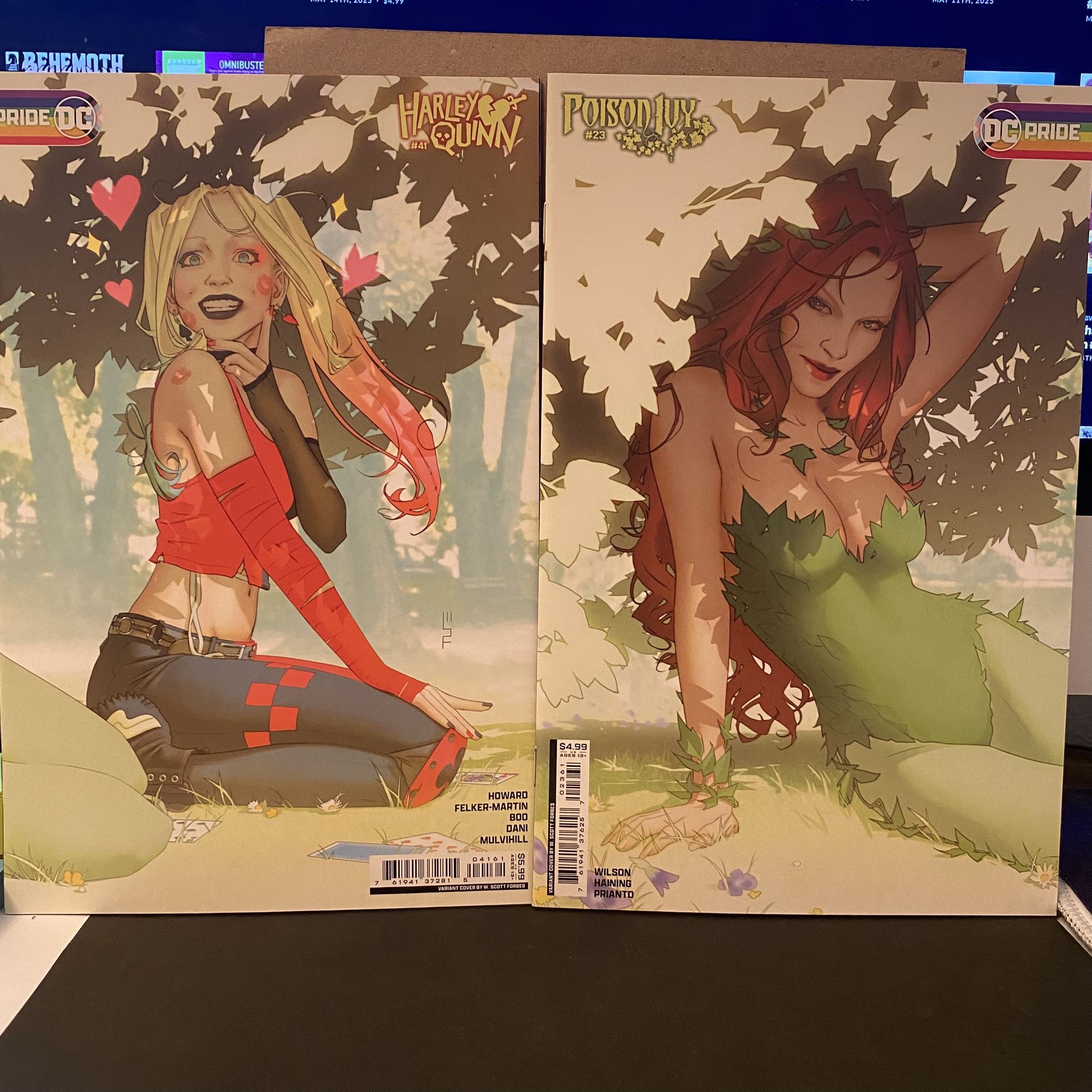 DC Comics Harley Quinn Poison Ivy W. Scott Forbes Variant Set. 2024