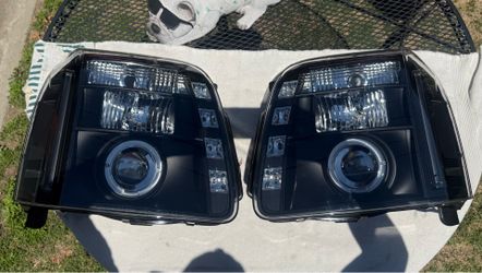 07-14 GMC Yukon Black Projector Halo LED Headlights
