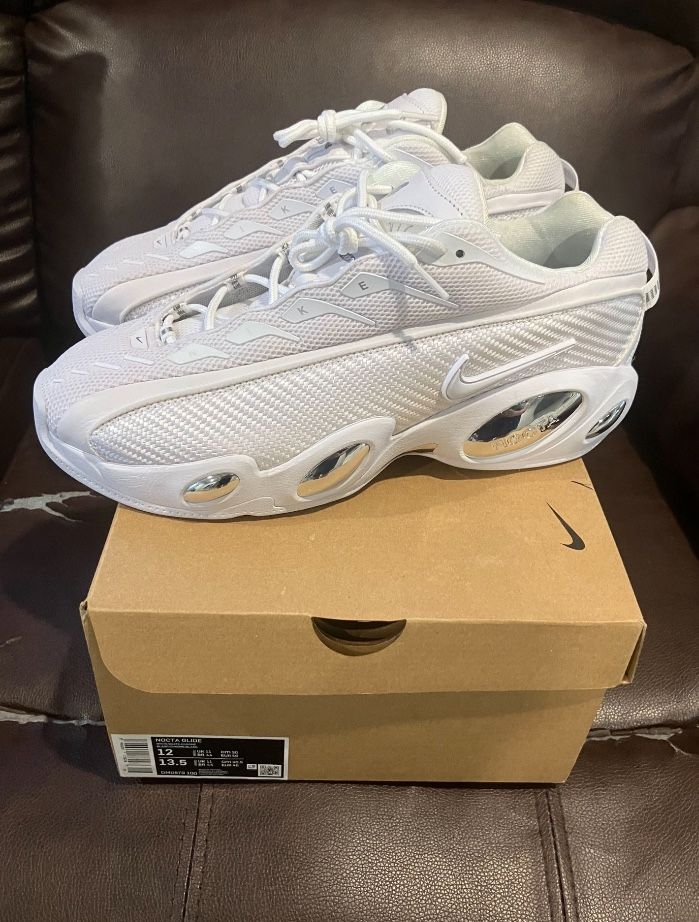 Nike NOCTA Glide Drake White Chrome Size 12