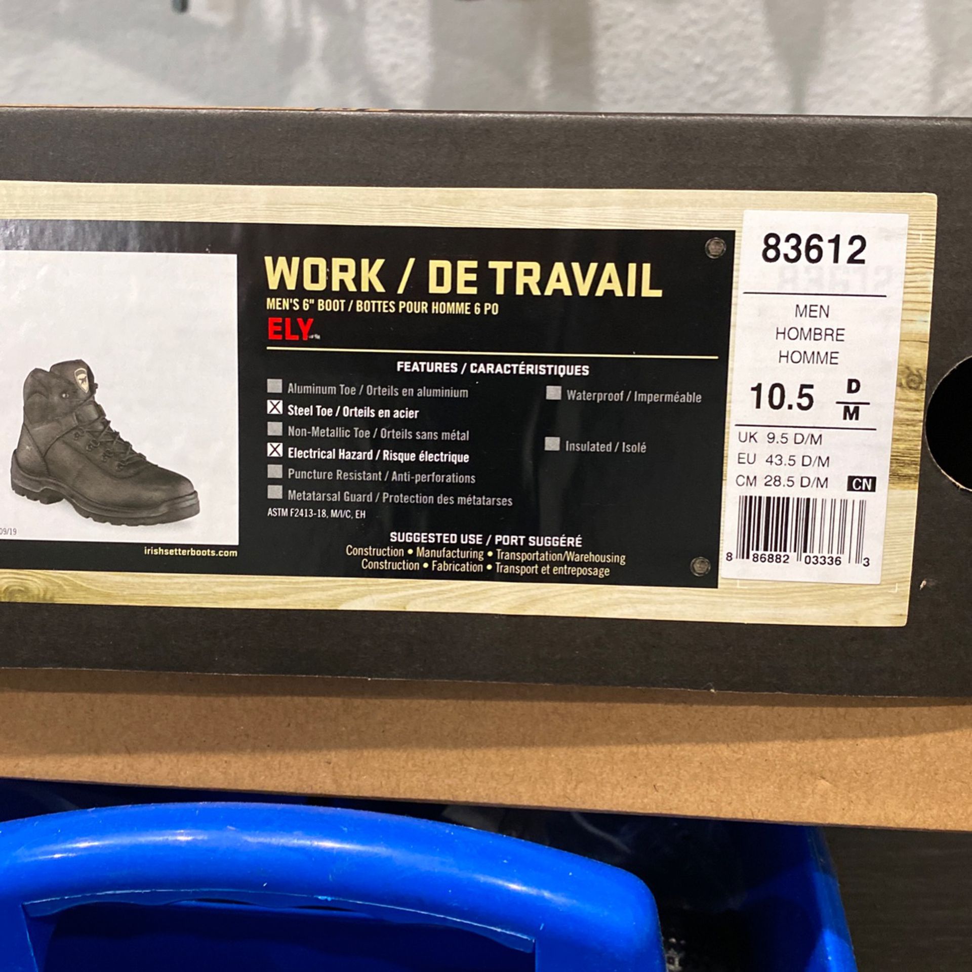 Work Boots- Steel Toe Boots New In Box