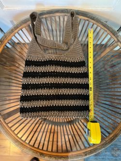 Striped purse