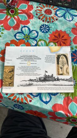 VTG National Geographic ephemera/map