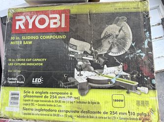 Ryobi 10-Inch Sliding Compound Miter Saw and QUICKSTAND