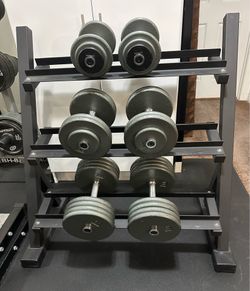 Dumbbells and Rack