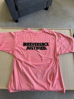 Nike IRREVERENCE JUSTIFIED pink Tshirt m’s large