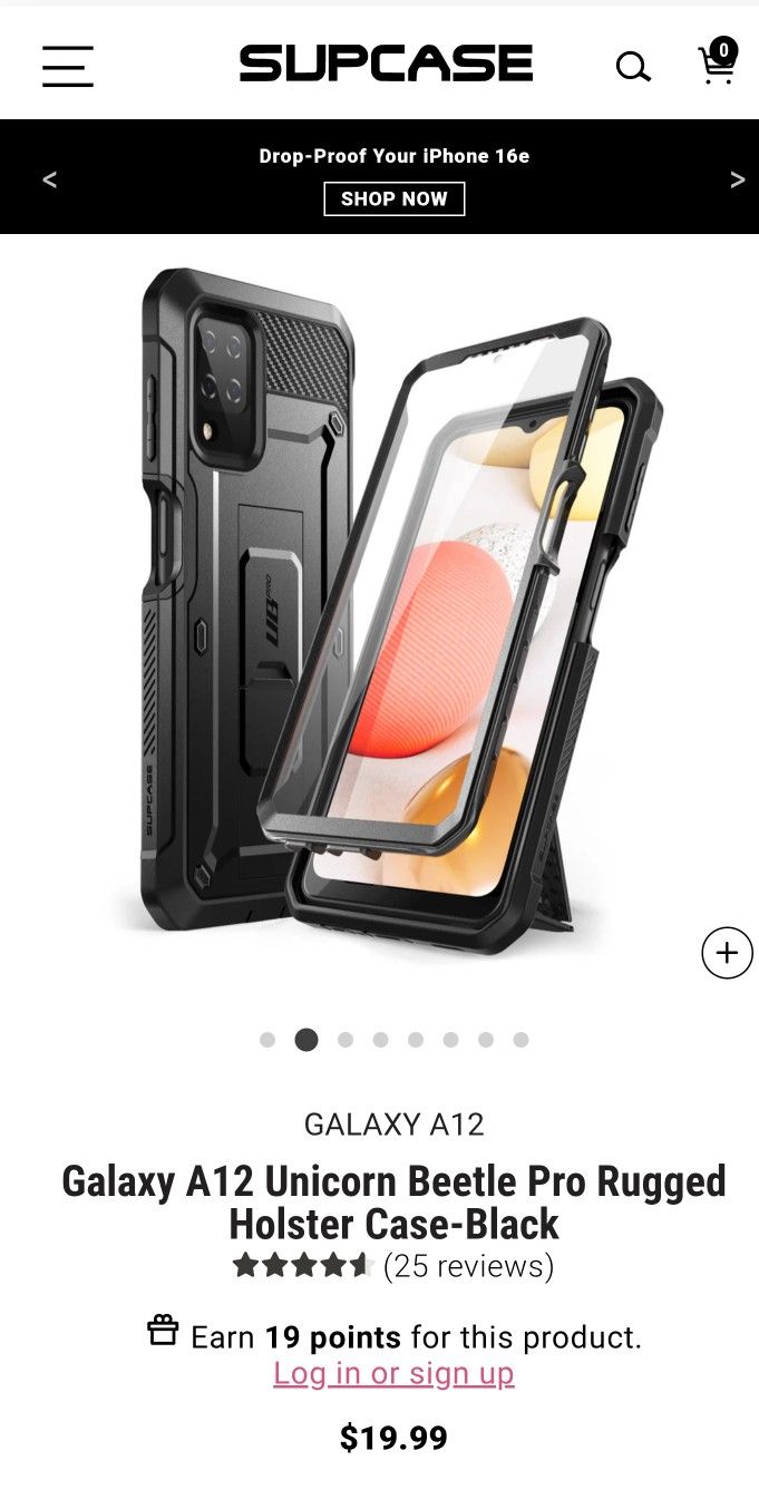 Supcase Samsung A12 Case