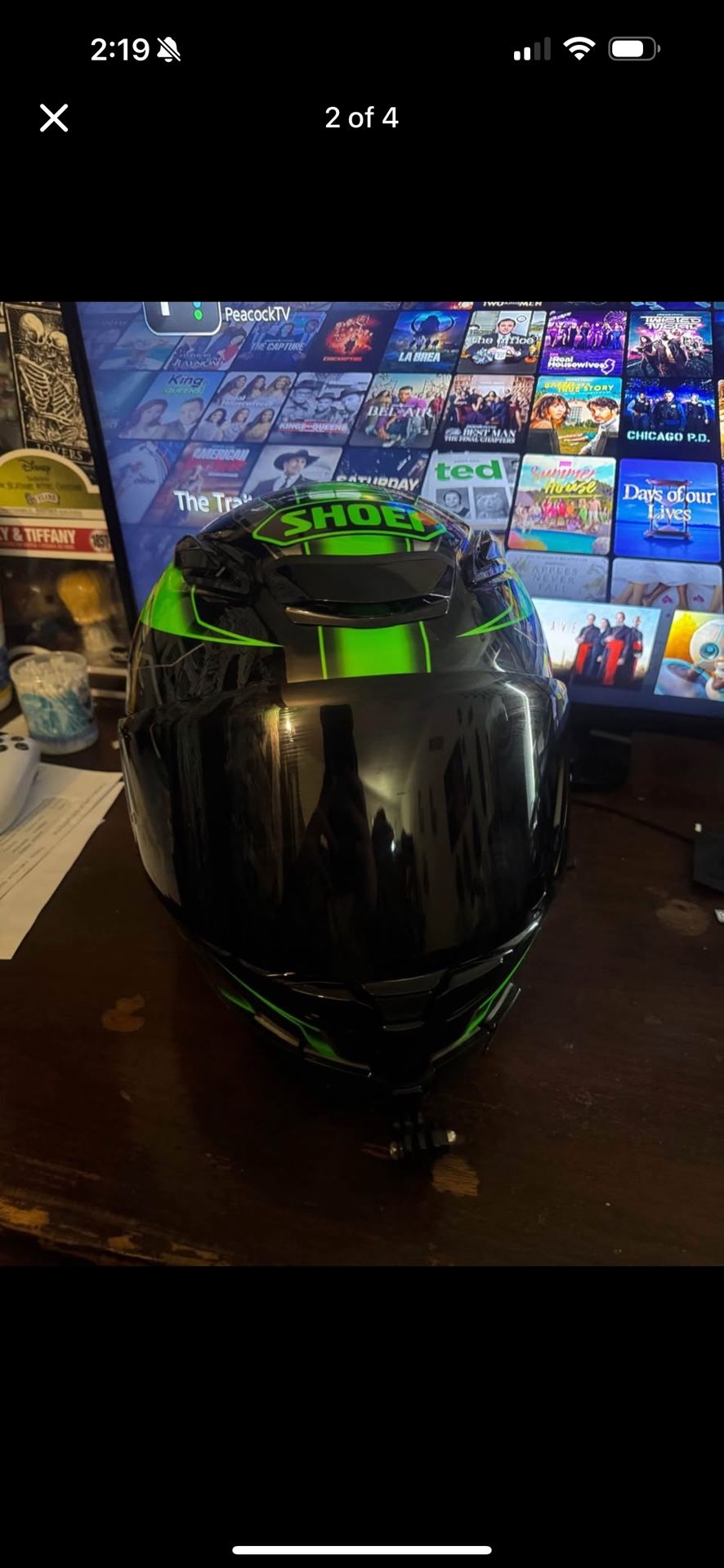 SHOEI Z-8 PROLOGUE Full Face Helmet Z-8 BLACK/GREEN SIZE XXL