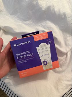Breast milk storage bags