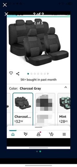 Front and Rear Split Bench cloth Seat Covers for Cars,  brand new $15 price firm
