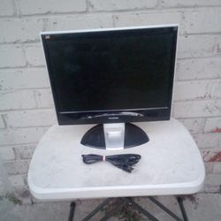 ViewSonic 19" Flat Widescreen Monitor With Power Cable