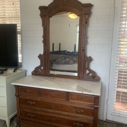 Antique Marble Dresser
