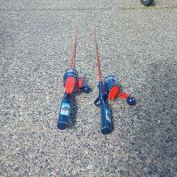 Two kids Spiderman Fishing Poles Used A Few Times 