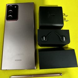 Samsung Galaxy Note 20 Ultra, Bronze Color, Excellent Condition, Unlocked For Any Company.