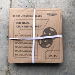 2-25lbs Olympic Style Weights. BRAND NEW IN THE BOX